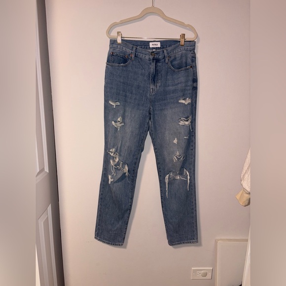 Pistola Distressed Straight Leg Jeans 28 - Picture 1 of 8